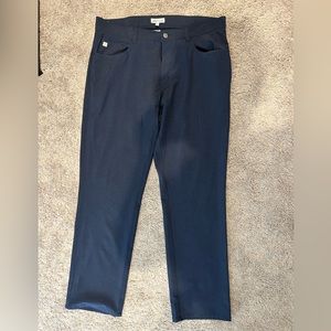 Peter Millar Crown Sport Performance Pants / 35x34 / Navy Blue